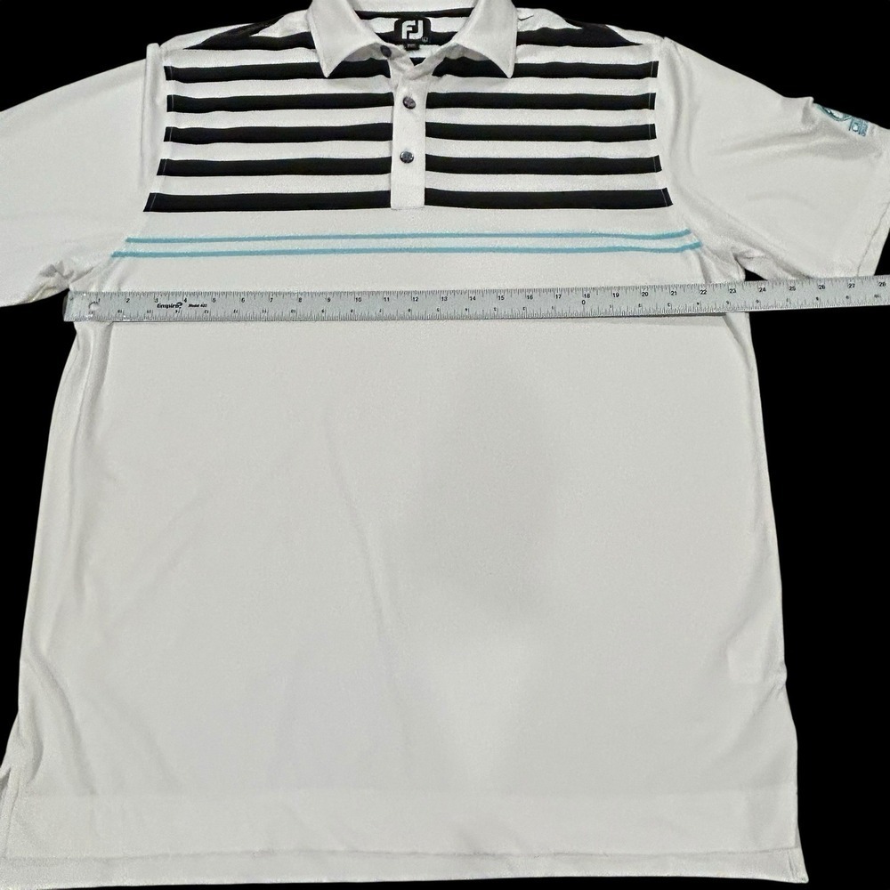 Footjoy x Caledonia Men's Performance Golf Polo Shirt Sz Large Short Sleeve - Picture 7 of 8